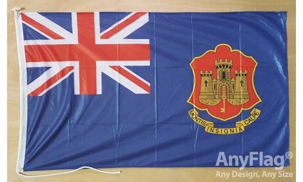 Gibraltar Blue State Ensign Custom Printed AnyFlag®